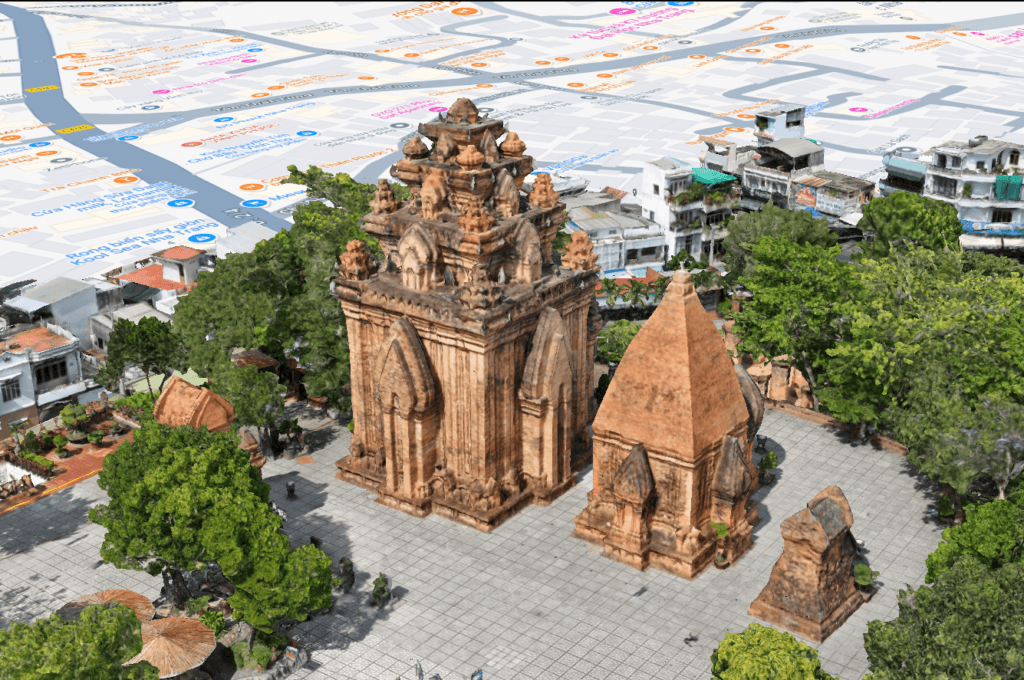 Mô hình 3D quần thể tháp